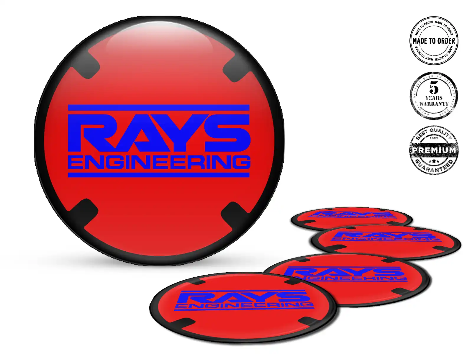 Rays Radfelgen-Aufkleber Logo Premium Harz-Sticker